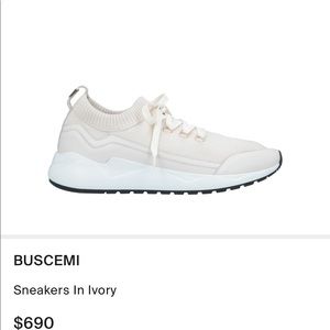 Men’s Buscemi RUN 1 ivory sneaker